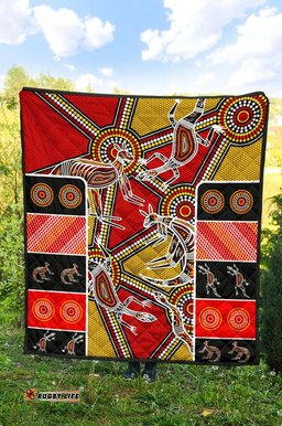 Australia Aboriginal Inspired Quilt - Kangaroo Dot Painting Patterns