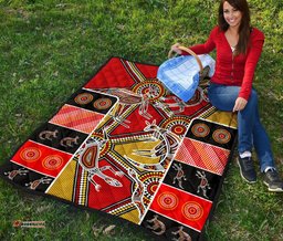 Australia Aboriginal Inspired Quilt - Kangaroo Dot Painting Patterns