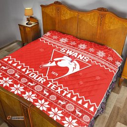 custom personalised swans football christmas premium quilt sydney indigenous merry xmas