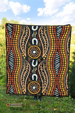 aboriginal premium quilt indigenous dot painting