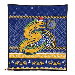 Parramatta Eels Premium Quilt - Australia Ugly Xmas With Aboriginal Patterns For Die Hard Fans
