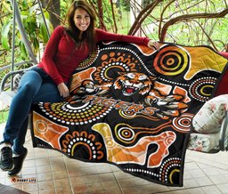 wests premium quilt rugby tigers indigenous