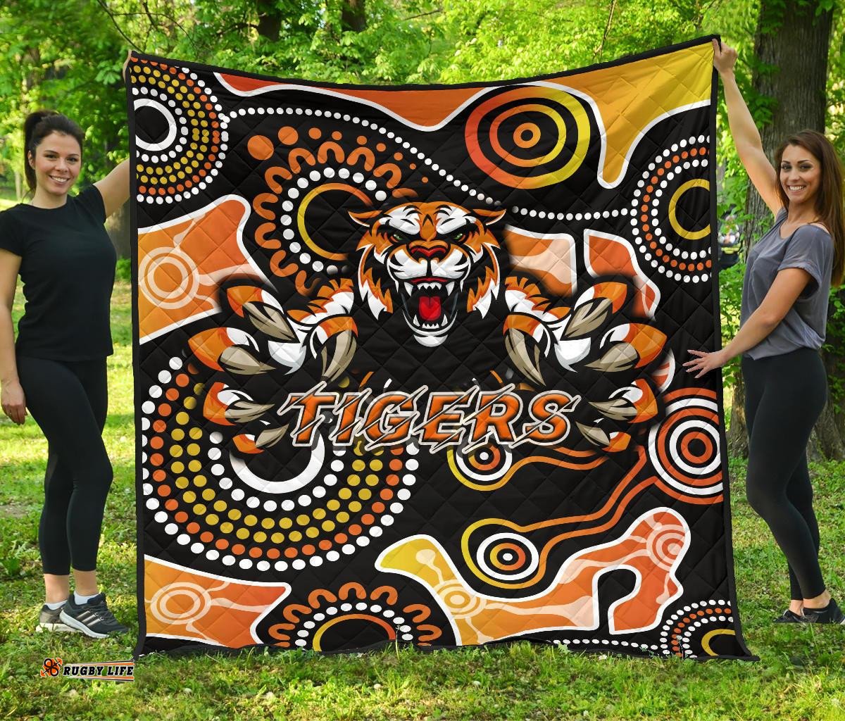wests premium quilt rugby tigers indigenous