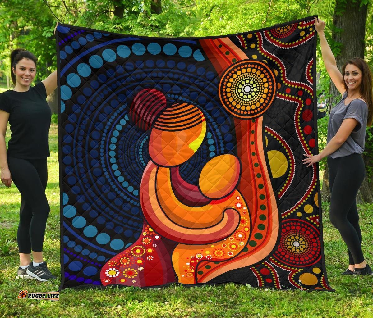 aboriginal premium quilt mother and son quilt