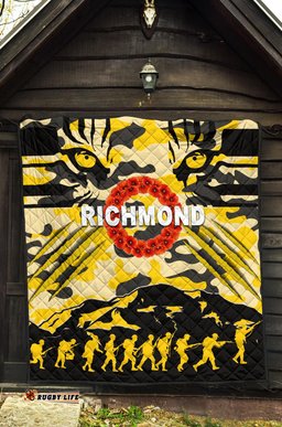 richmond tigers premium quilt anzac day country style
