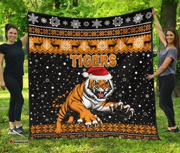 wests christmas premium quilt tigers unique vibes black