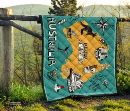 premium quilts australia map coverlets famous symbol
