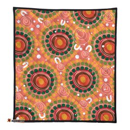 Australia Aboriginal Quilt - Abstract Seamless Pattern With Aboriginal Inspired Quilt