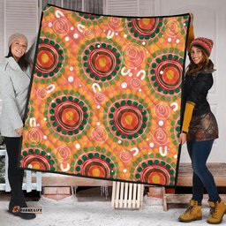Australia Aboriginal Quilt - Abstract Seamless Pattern With Aboriginal Inspired Quilt
