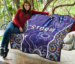 melbourne storm premium quilt indigenous