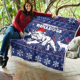 western bulldogs quilt christmas ugly style