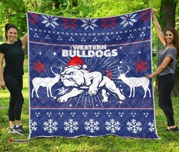 western bulldogs quilt christmas ugly style