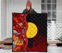 aboriginal premium quilt red indigenous flag
