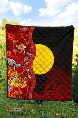 aboriginal premium quilt red indigenous flag