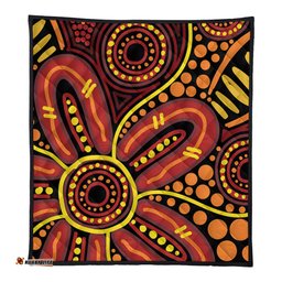 Australia Aboriginal Quilt - Dot Art That Reflects Aboriginal Traditions Inspired Quilt
