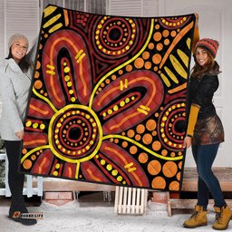 Australia Aboriginal Quilt - Dot Art That Reflects Aboriginal Traditions Inspired Quilt