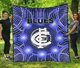 blues premium quilt carlton bright indigenous