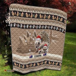 aussie echidna quilt merry christmas