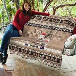 aussie echidna quilt merry christmas