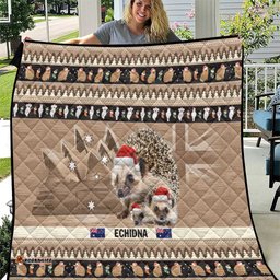aussie echidna quilt merry christmas