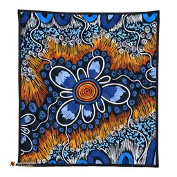 Australia Aboriginal Quilt - Aboriginal Flowers Art Quilt