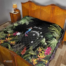 personalised australia cassowary quilt dinosaur bird rainforest vibes