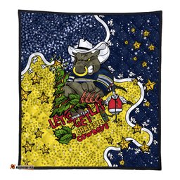 North Queensland Cowboys Christmas Custom Quilt - Let's Get Lit Chrisse Pressie Quilt