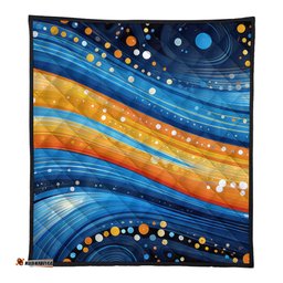 Australia Dreaming Aboriginal Quilt - Aboriginal Indigenous Dot Painting Dream Art Inspired Quilt