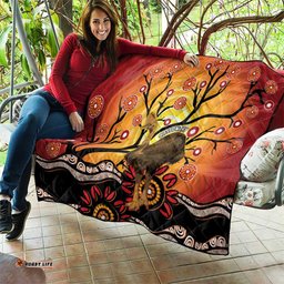 keeper of the rainforest cassowary quilt aboriginal art