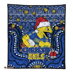 Parramatta Eels Christmas Custom Quilt - Christmas Knit Patterns Vintage Jersey Ugly Quilt