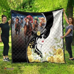 melbourne horse racing quilt derby day