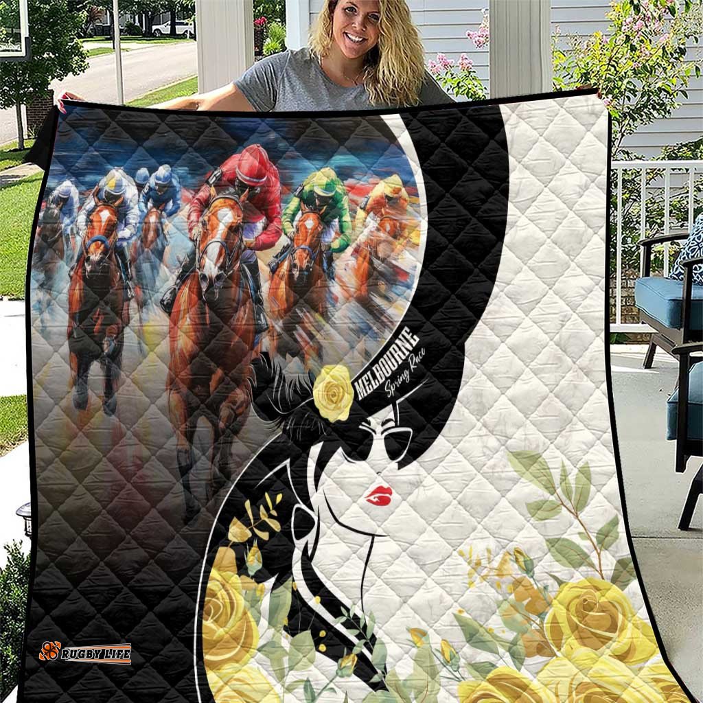 melbourne horse racing quilt derby day