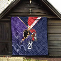 nrl storm rooster mascot custom quilt cracked metal style