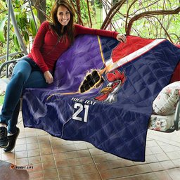 nrl storm rooster mascot custom quilt cracked metal style