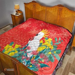 sulphur crested cockatoo christmas quilt australia gumtree with golden wattle