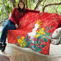 sulphur crested cockatoo christmas quilt australia gumtree with golden wattle