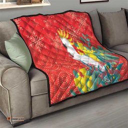 sulphur crested cockatoo christmas quilt australia gumtree with golden wattle
