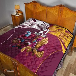 custom sea eagles and broncos rugby quilt sporty style