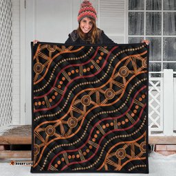 Australia Aboriginal Inspired Quilt - Aboriginal Vector Seamless Pattern Quilt
