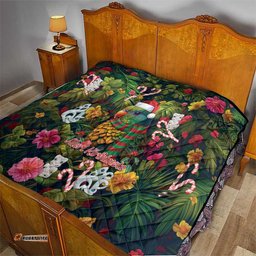 meri kirihimete kakapo santa quilt merry christmas with tropical vibe