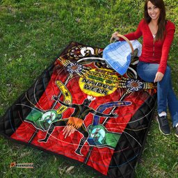 Australia Naidoc Week Quilt - Celebrate Naidoc Week Aboriginal Inspired Culture "Get up, Stand up, Show up," Quilt