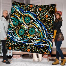 Australia Aboriginal Quilt - Color Dot Dreamtime Quilt