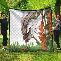 australia superb lyrebird quilt aussie map rainforest vibes