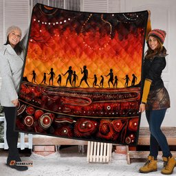 Australia Aboriginal Quilt - The Sacred Dreamtime Painting Of The Indigenous Australian Quilt