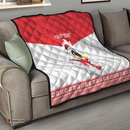 afl sydney christmas personalised quilt with swans mascot simple style