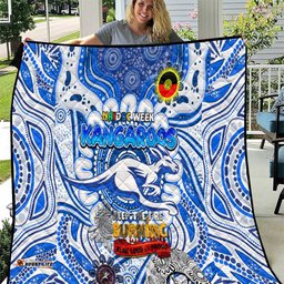 north melbourne kangaroos naidoc week 2024 quilt mascot football