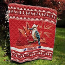 aussie kookaburra quilt merry christmas red style