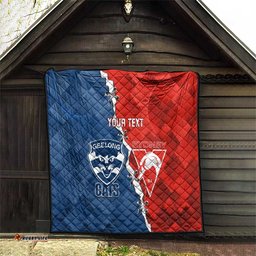 custom swans and cats football quilt 2024 together dynamic version