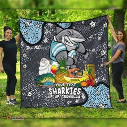 Cronulla-Sutherland Sharks Custom Quilt - Australian Big Things Quilt