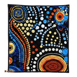 Australia Aboriginal Quilt - Aboriginal Dreamtime Art Pattern Quilt